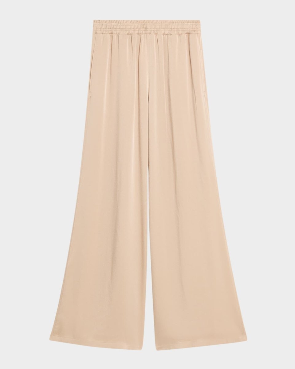 Wide-Leg Enver Satin Trousers